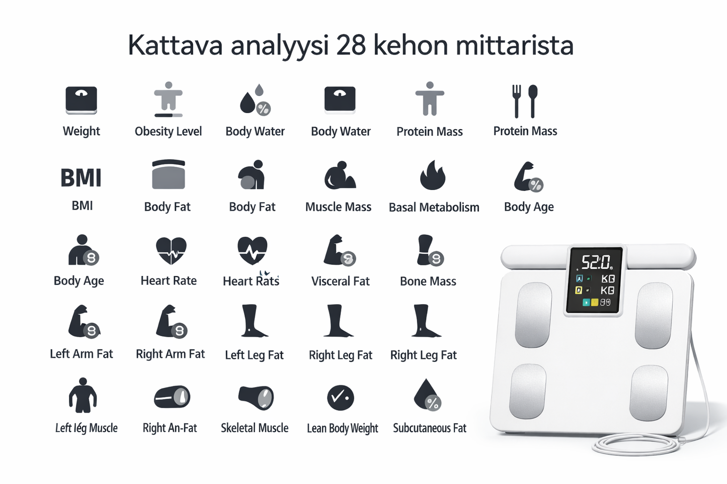 SLX Smart kehonkoostumusvaaka
