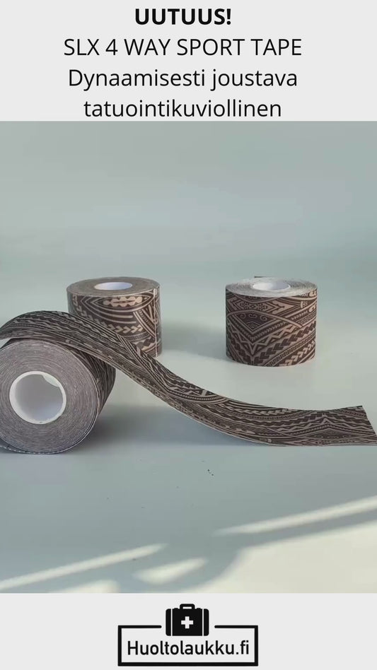 SLX-stretch 4 way tape tattoo beige/black